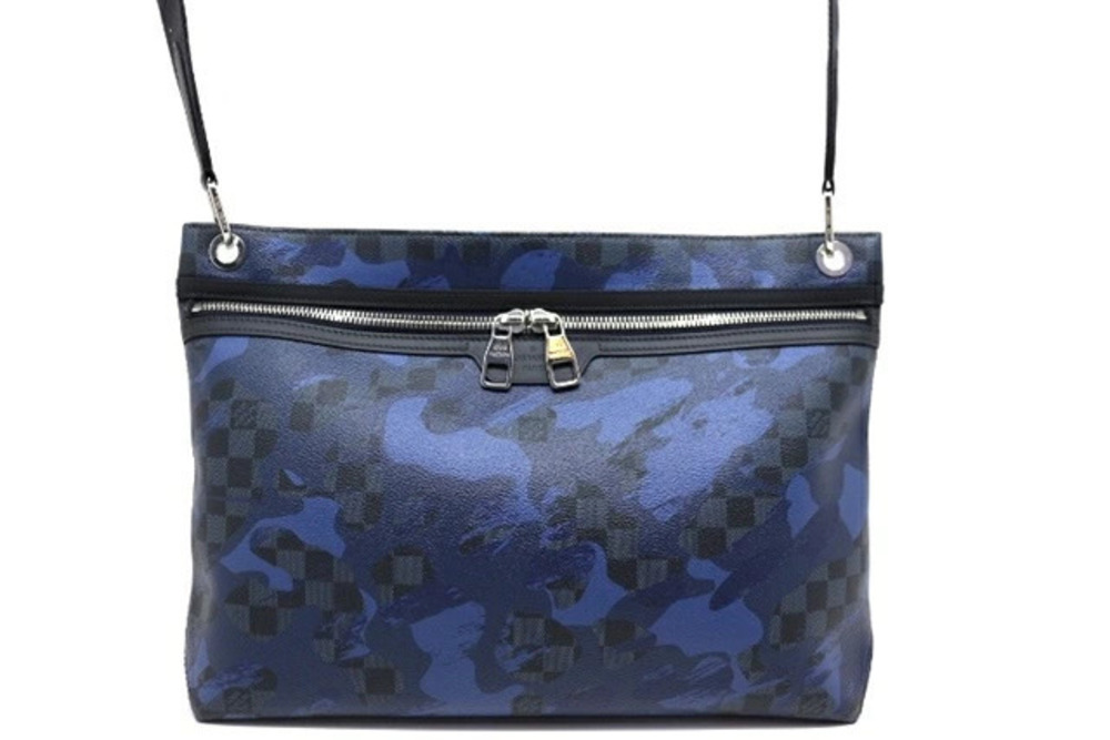 LOUIS VUITTON Bag Shoulder Hunter Damier Cobalt Blue Camouflage Blue Navy Blue